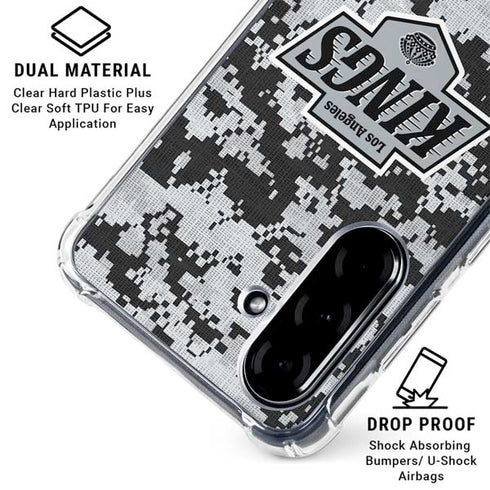 NHL Los Angeles Kings Camo Galaxy A36 5G Clear Case
