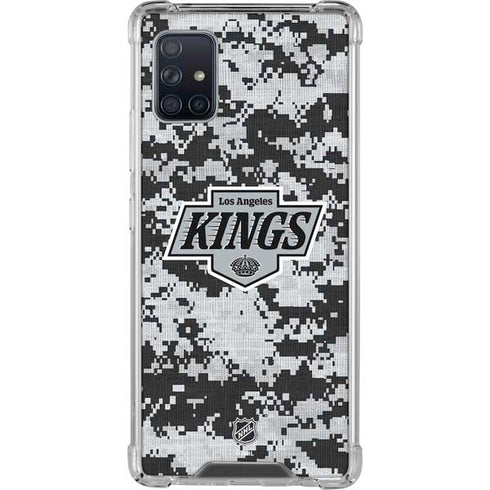 NHL Los Angeles Kings Camo Galaxy A51 5G Clear Case