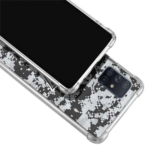 NHL Los Angeles Kings Camo Galaxy A51 5G Clear Case