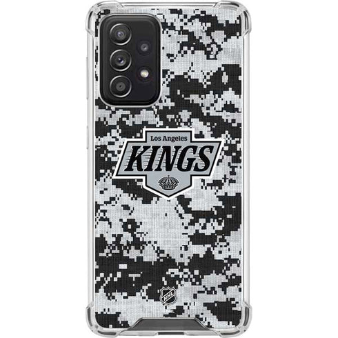 NHL Los Angeles Kings Camo Galaxy A52 5G Clear Case