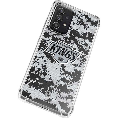 NHL Los Angeles Kings Camo Galaxy A52 5G Clear Case