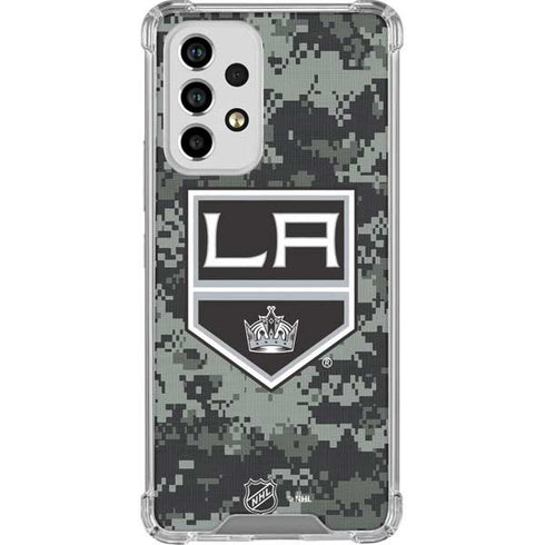 NHL Los Angeles Kings Camo Galaxy A53 5G Clear Case