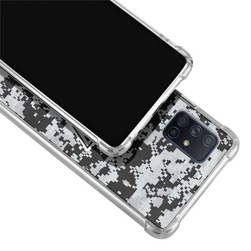 NHL Los Angeles Kings Camo Galaxy A71 5G Clear Case
