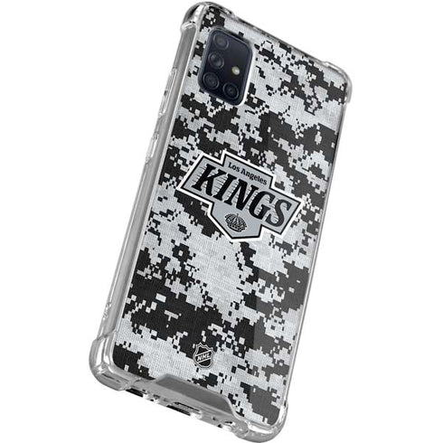 NHL Los Angeles Kings Camo Galaxy A71 5G Clear Case