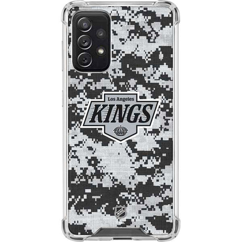 NHL Los Angeles Kings Camo Galaxy A72 5G Clear Case