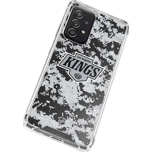NHL Los Angeles Kings Camo Galaxy A72 5G Clear Case