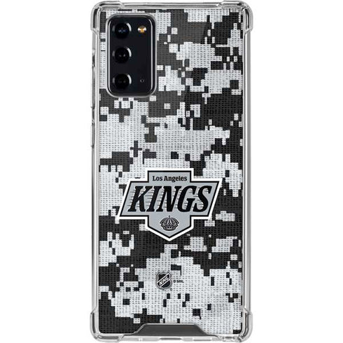 NHL Los Angeles Kings Camo Galaxy Note20 5G Clear Case