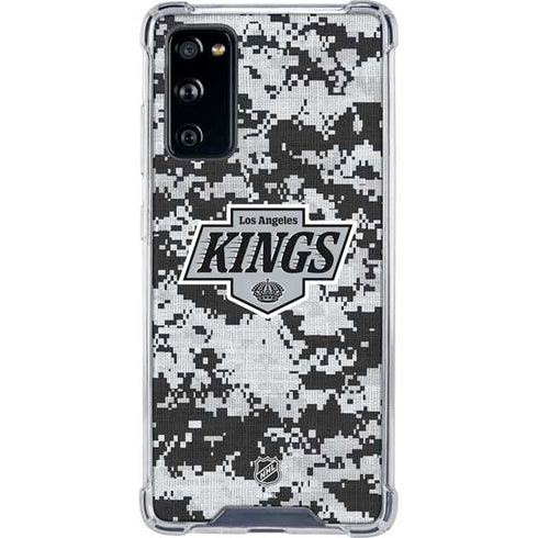 NHL Los Angeles Kings Camo Galaxy S20 FE Clear Case
