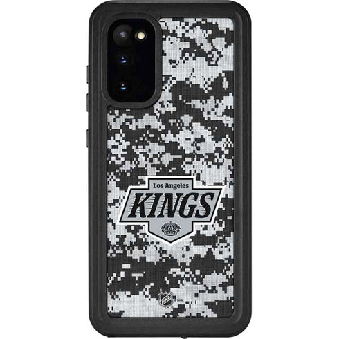 NHL Los Angeles Kings Camo Galaxy S20 Waterproof Case