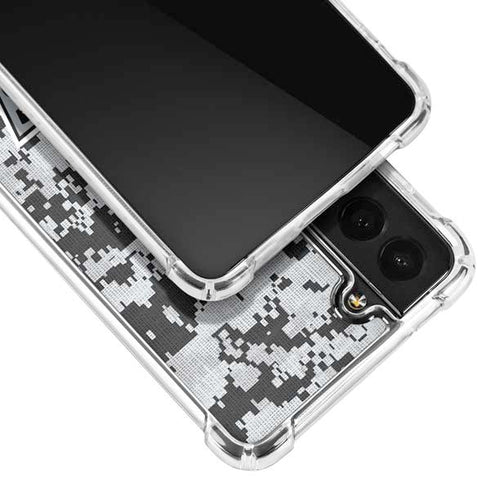 NHL Los Angeles Kings Camo Galaxy S21 FE Clear Case