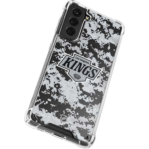 NHL Los Angeles Kings Camo Galaxy S21 Plus 5G Clear Case
