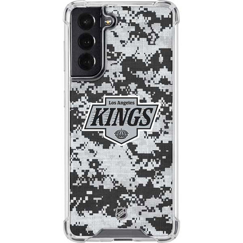 NHL Los Angeles Kings Camo Galaxy S22 Clear Case