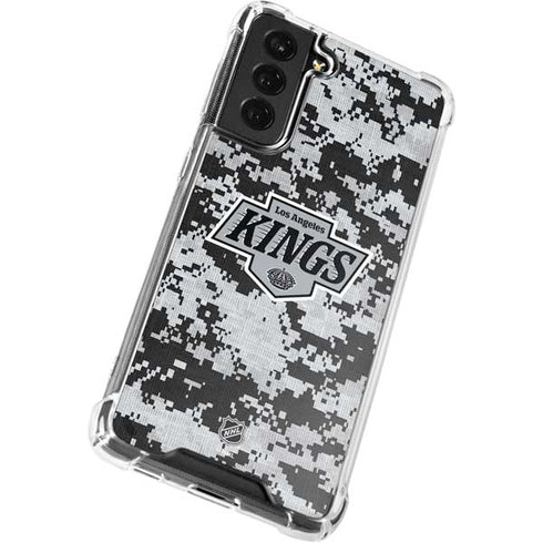 NHL Los Angeles Kings Camo Galaxy S22 Clear Case
