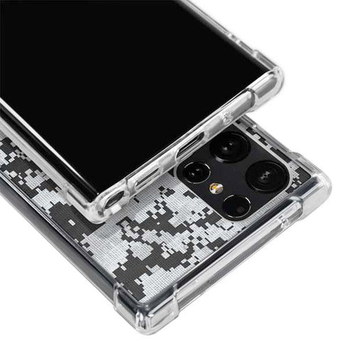 NHL Los Angeles Kings Camo Galaxy S22 Ultra Clear Case