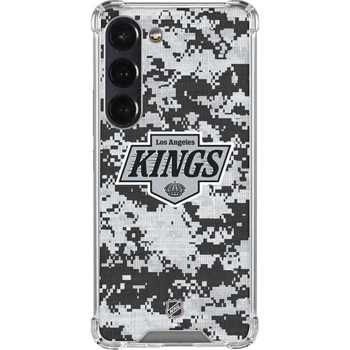 NHL Los Angeles Kings Camo Galaxy S23 Clear Case