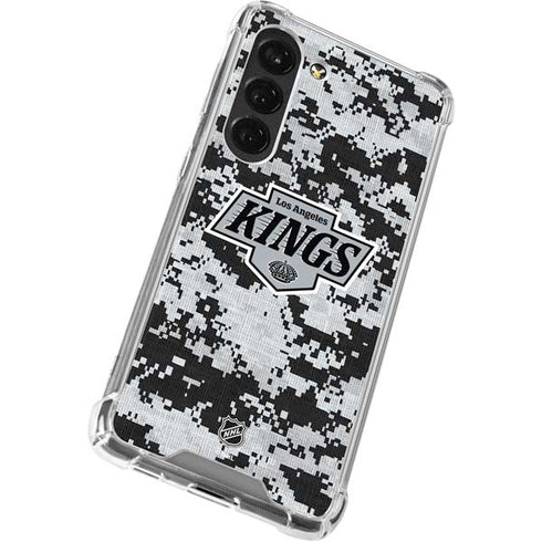 NHL Los Angeles Kings Camo Galaxy S23 Clear Case