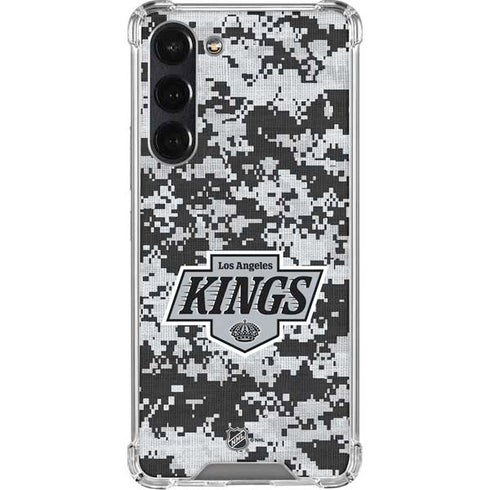 NHL Los Angeles Kings Camo Galaxy S23 FE Clear Case