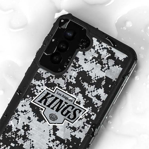 NHL Los Angeles Kings Camo Galaxy S23 Waterproof Case