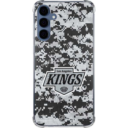 NHL Los Angeles Kings Camo Galaxy S24 Clear Case