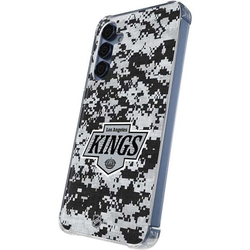 NHL Los Angeles Kings Camo Galaxy S24 Clear Case