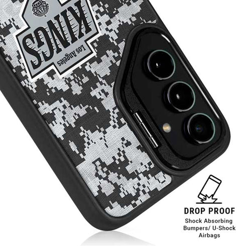 NHL Los Angeles Kings Camo Galaxy S25 Kickstand Case