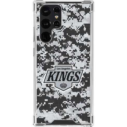 NHL Los Angeles Kings Camo Galaxy S24 Ultra Clear Case