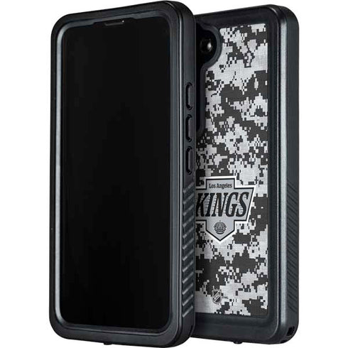 NHL Los Angeles Kings Camo Galaxy S24 Waterproof Case