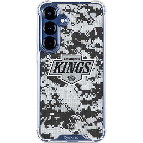 NHL Los Angeles Kings Camo Galaxy S25 Clear Case
