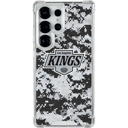NHL Los Angeles Kings Camo Galaxy S25 Ultra Clear Case