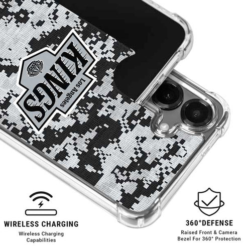 NHL Los Angeles Kings Camo Galaxy S26 Clear Case