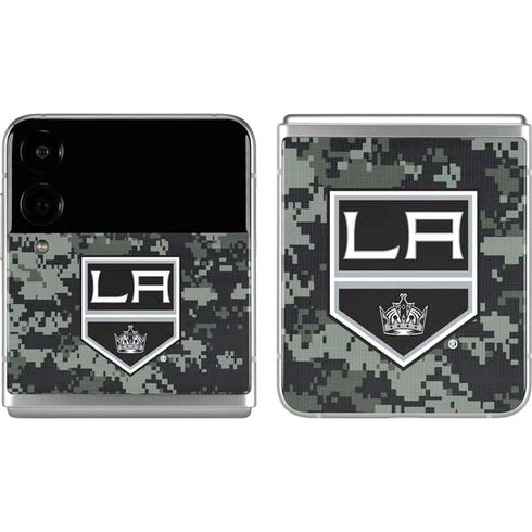 NHL Los Angeles Kings Camo Galaxy Z Flip4 5G Skin