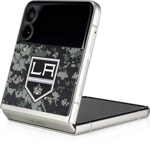 NHL Los Angeles Kings Camo Galaxy Z Flip4 5G Skin