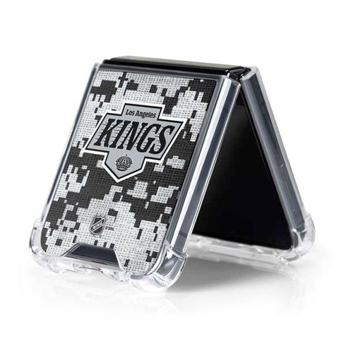 NHL Los Angeles Kings Camo Galaxy Z Flip5 5G Clear Case