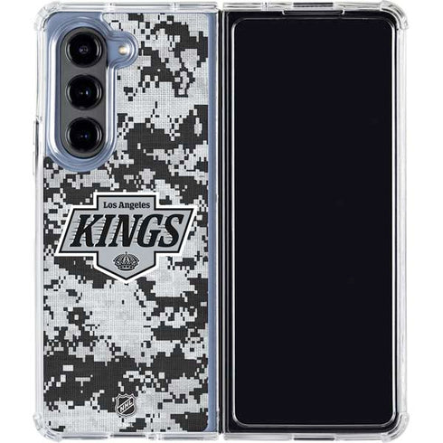 NHL Los Angeles Kings Camo Galaxy Z Fold5 5G Clear Case