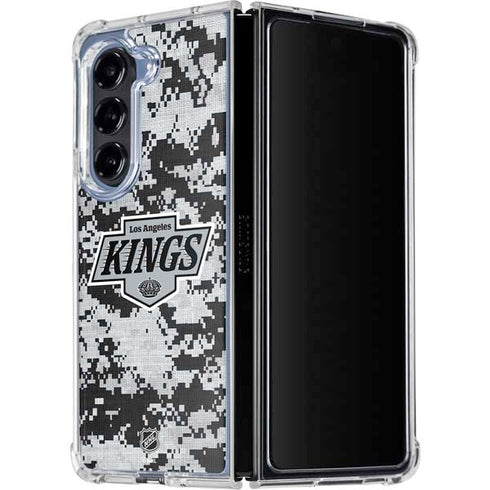 NHL Los Angeles Kings Camo Galaxy Z Fold5 5G Clear Case