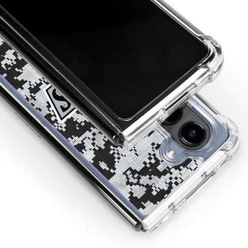 NHL Los Angeles Kings Camo Galaxy Z Fold5 5G Clear Case