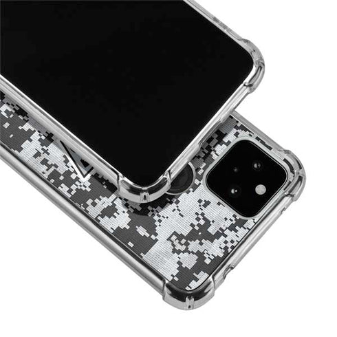 NHL Los Angeles Kings Camo Google Pixel 5 Clear Case