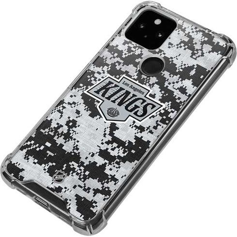 NHL Los Angeles Kings Camo Google Pixel 5 Clear Case