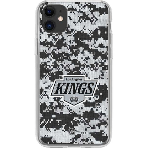 NHL Los Angeles Kings Camo iPhone 11 Clear Case