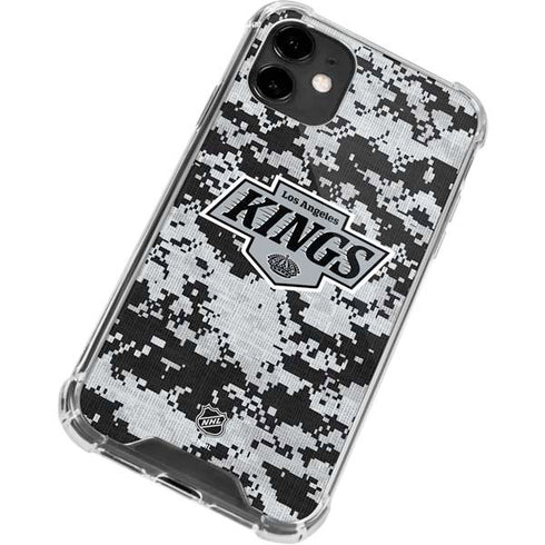 NHL Los Angeles Kings Camo iPhone 12 Clear Case
