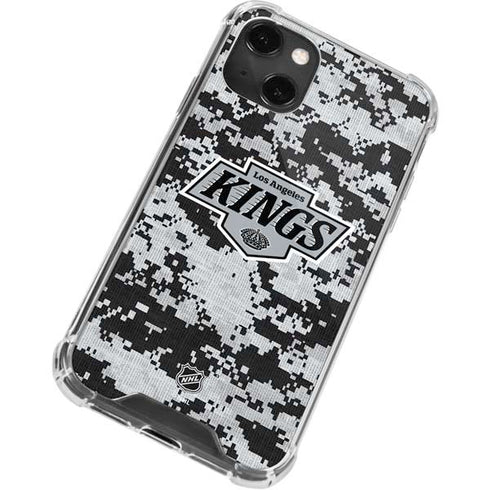 NHL Los Angeles Kings Camo iPhone 13 Mini Clear Case