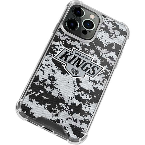 NHL Los Angeles Kings Camo iPhone 13 Pro Clear Case