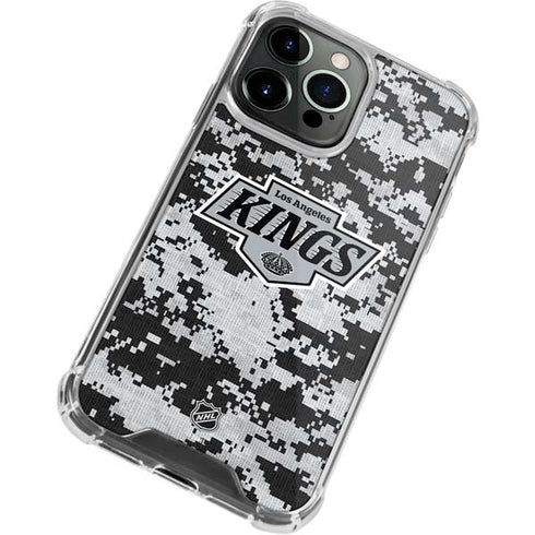 NHL Los Angeles Kings Camo iPhone 13 Pro Max Clear Case