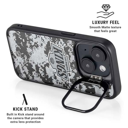 NHL Los Angeles Kings Camo iPhone 14 Kickstand Case