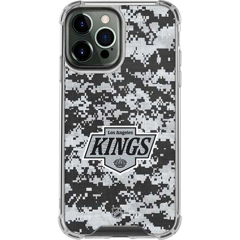 NHL Los Angeles Kings Camo iPhone 14 Pro Max Clear Case