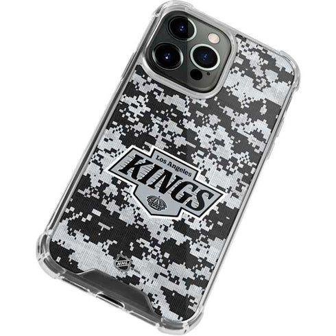 NHL Los Angeles Kings Camo iPhone 14 Pro Max Clear Case