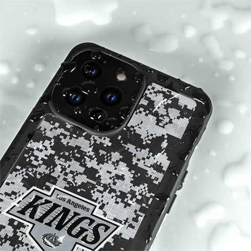 NHL Los Angeles Kings Camo iPhone 14 Pro Max Waterproof Case