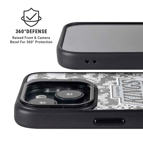 NHL Los Angeles Kings Camo iPhone 15 Kickstand Case