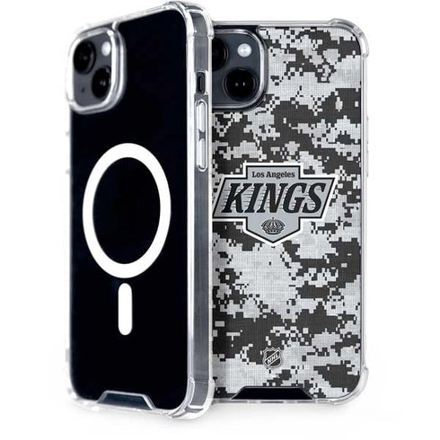 NHL Los Angeles Kings Camo iPhone 15 MagSafe Case