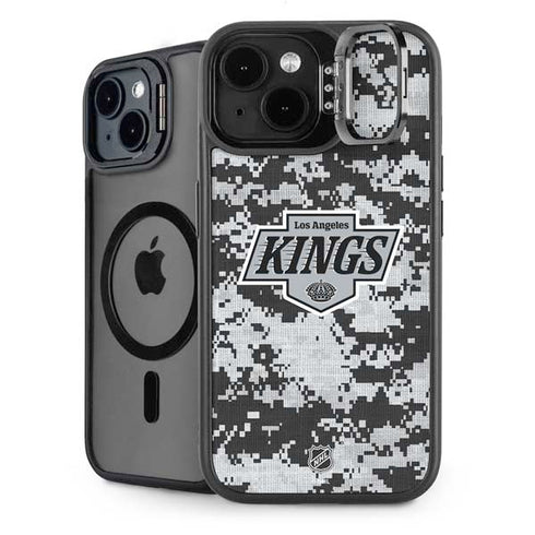 NHL Los Angeles Kings Camo iPhone 15 Plus Kickstand Case